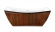 Акриловая ванна Lagard ISSA Brown Wood