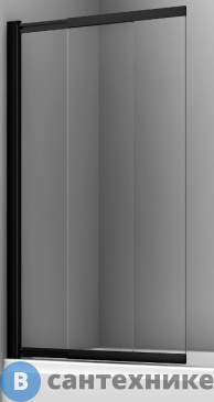 картинка Шторка WasserKRAFT Dill 61S02-100 стеклянная на ванну