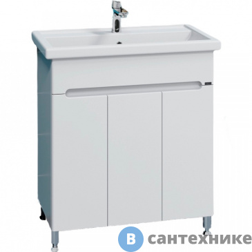 картинка Тумба под раковину СанТа Лондон 80 3 дв. напольная (ум.Фостер 80) (224041)