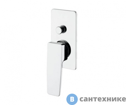 картинка Смеситель M&Z NGM02800 New Geometry для ванны встраиваемый, комплект, хром