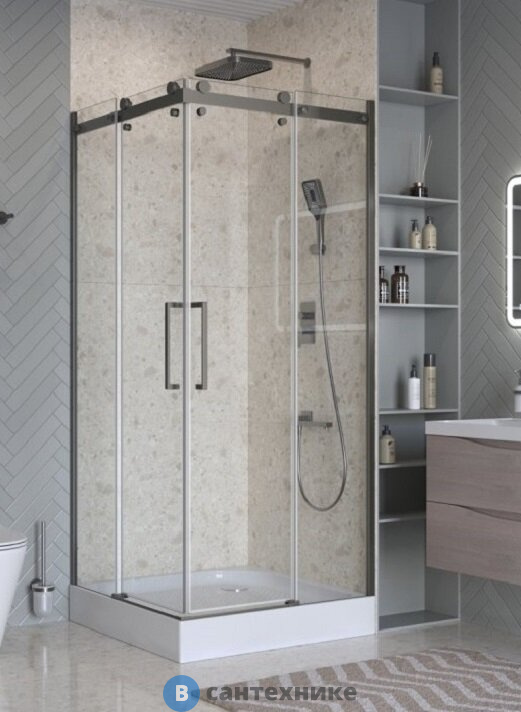 Душевой уголок BelBagno MARINO-2-A-2-90-C-GM без поддона