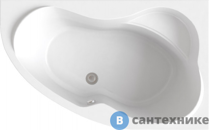 картинка Ванна AZARIO Микона170*110 прав. (МИВ0004), без каркаса и сифона