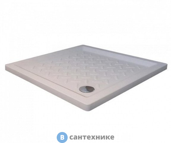 Душевой поддон RGW CR-099 /квадрат 90*90*10 керамический (19170199-01), без сифона
