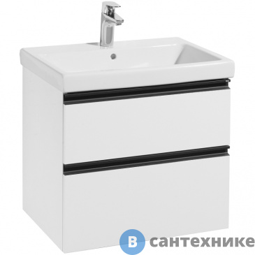 картинка Тумба под раковину Roca DOMI 58,9 A857458806 подвесная, белый глянец