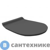 Сиденье SIMAS Vignoni для унитаза VI18/VI21/VI01, с микролифтом, nero matt/хром (VI004nero matt/cr)