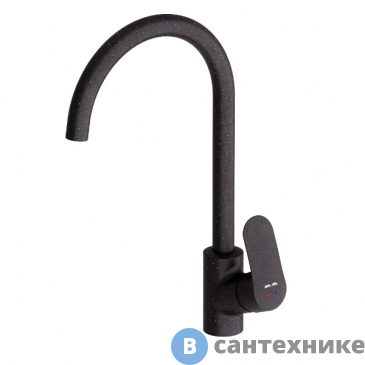 картинка Смеситель AM.PM Like F8007122 для кухни, чёрный камень
