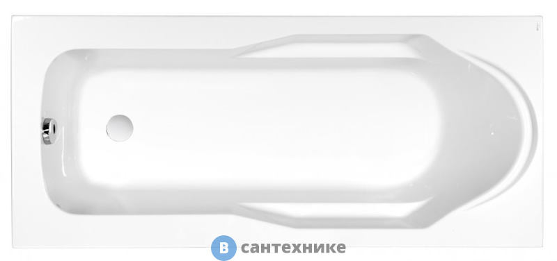 Акриловая ванна Cersanit SANTANA 160x70, без каркаса и сифона