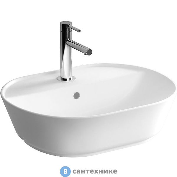 Раковина Vitra Geo 7428B003-0001 овал 55 cm