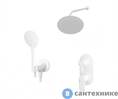 картинка Верхний душ WasserKRAFT A85161 встраиваемый комплект