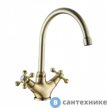 картинка Смеситель Gross Aqua Retro 6014012BRL-B01 для кухни