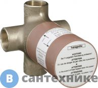 Скрытая часть Hansgrohe 15930180 переключателя Quattro