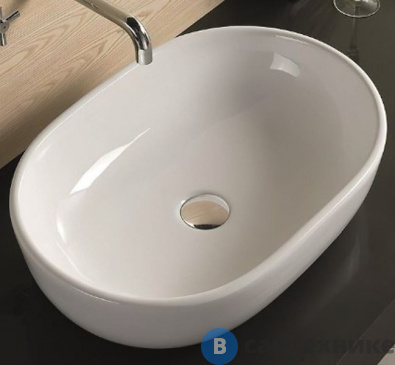 картинка Раковина Art & MAX накладная AM-5006-X, белый, 480х350х140