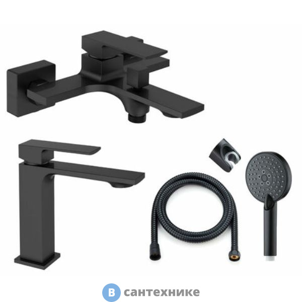 Смеситель Orange Lutz M04-311b черный матовый