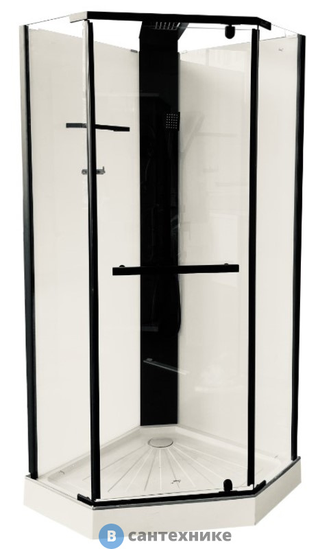 Душевая кабина CeruttiSpa CHIKA901B (90*90*215-225) без крыши