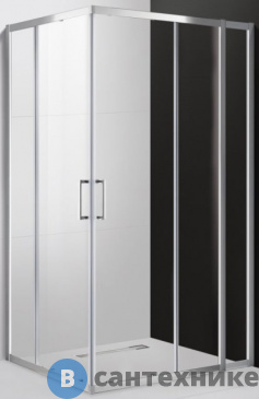 картинка Душевой уголок Cezares MOLVENO-AH-21-80+20-C-Cr-IV 1000x800x1950, без поддона