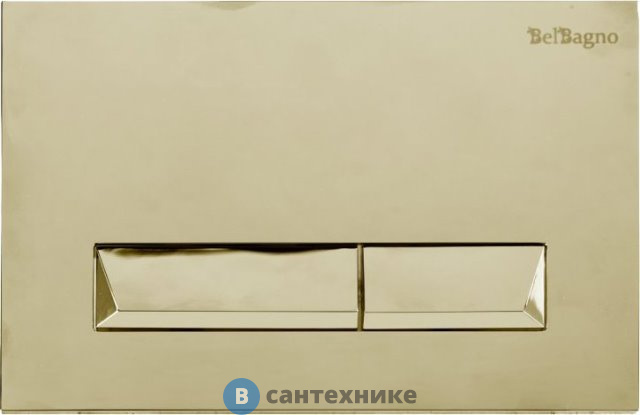 Кнопка смыва BelBagno MARMI BB013-MR-ORO, золото