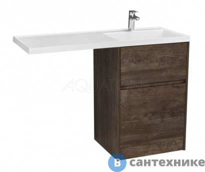 картинка Тумба с раковиной Акватон Лондри 60 Дуб кантри (1A2669K1LHDY0)