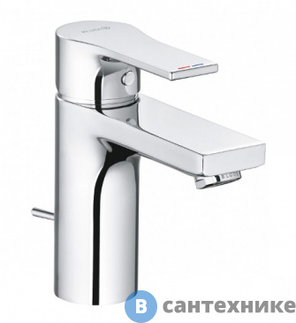 картинка Смеситель Kludi 482900565 ZENTA SL однорычажный для раковины 100, донный клапан