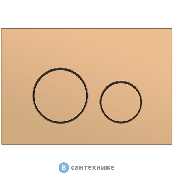 Клавиша смыва Cersanit TWINS для LINK PRO/VECTOR/LINK/HI-TEC пластик золотой матовый (63524)