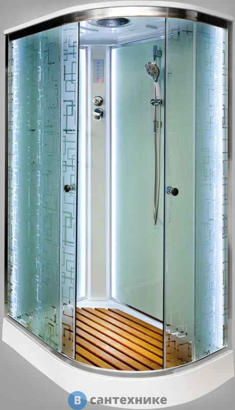 Душевая кабина Deto ЕМ1511 L LED (1100*800*2200)