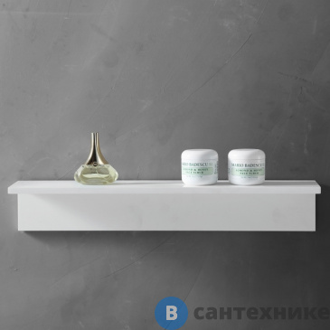 картинка Полочка ABBER Stein AS1654 для ванной комнаты, белая матовая