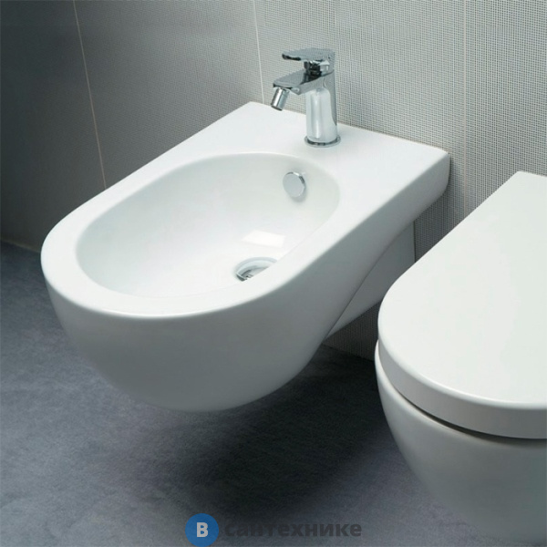 Биде подвесное AZZURRA NUVOLA 55х35см c 1 отв., белый, с креплением KIT2000CF (NUBKS000000MBI/(NUV500/SOSK bi)