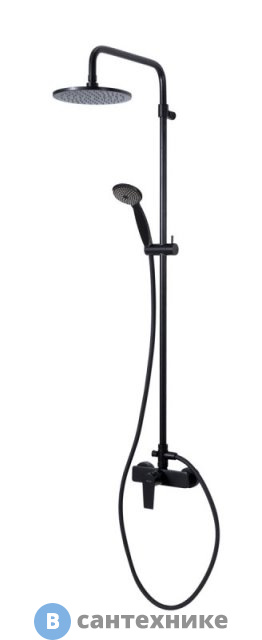 Душевая стойка Cezares NAUTIC-CD-NOP чёрный матовый