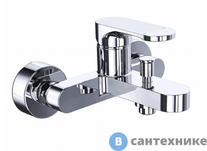 картинка Смеситель AZARIO VIANO AZ-15830501 для ванны с коротким изливом, хром