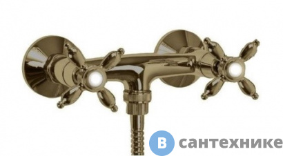 картинка Смеситель Cezares NOSTALGIA-DS-02 для душа бронза, ручки бронза