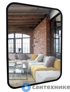 картинка Зеркало AZARIO Мальта-лофт 600*800 рама пластик (ФР-00002427)