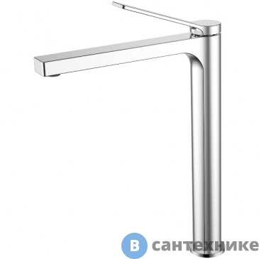картинка Смеситель AZARIO VISE AZ-VQQ168R30C высокий для раковины без донного клапана, хром