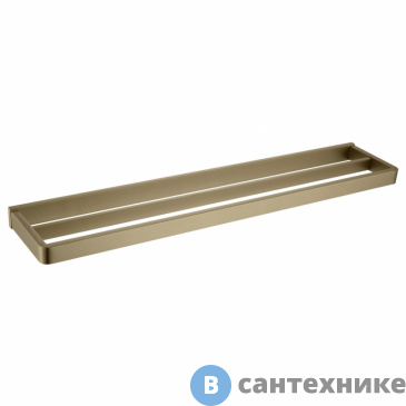 картинка Полотенцедержатель двойной ABBER Westen AA1756G золото матовое