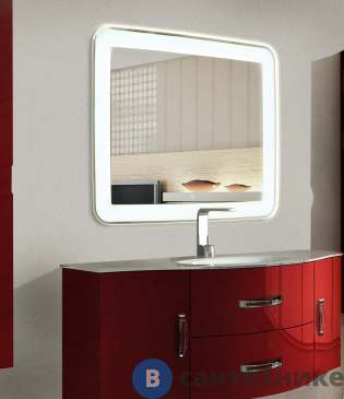 картинка Зеркало Континент Velvette LED, 900х700 (ЗЛП1199)