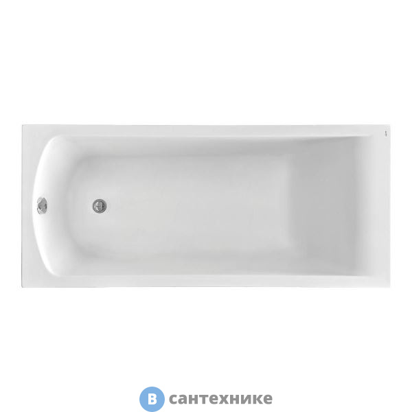 Ванна акриловая Santek ФИДЖИ 160х75 прямоугольная (1.WH50.1.597), без каркаса и сифона