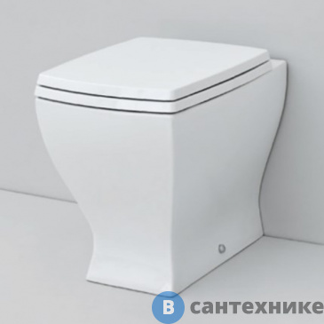 картинка Унитаз Artceram JAZZ приставной слив универсальный 54*36 см c креплением, белый матовый (JZV002 05 00), без сиденья