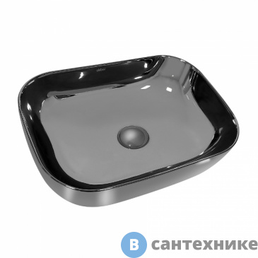 картинка Раковина ABBER Rechteck AC2200GS серебро накладная