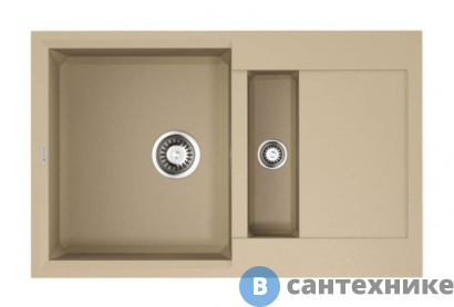картинка Кухонная мойка OMOIKIRI Sakaime 78-2-CH шампань (4993237)