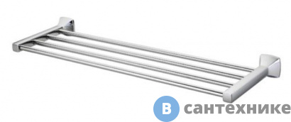 картинка Полка для полотенец WasserKRAFT Wern K-2511 металл, хромоникелевое покрытие