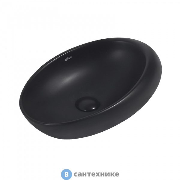 Раковина ABBER Bequem AC2107MB черная матовая накладная