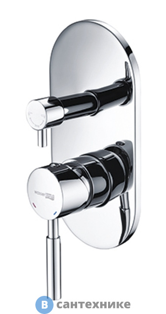 Смеситель WasserKRAFT Main 4141 для ванны и душа латунь, хромоникелевое покрытие