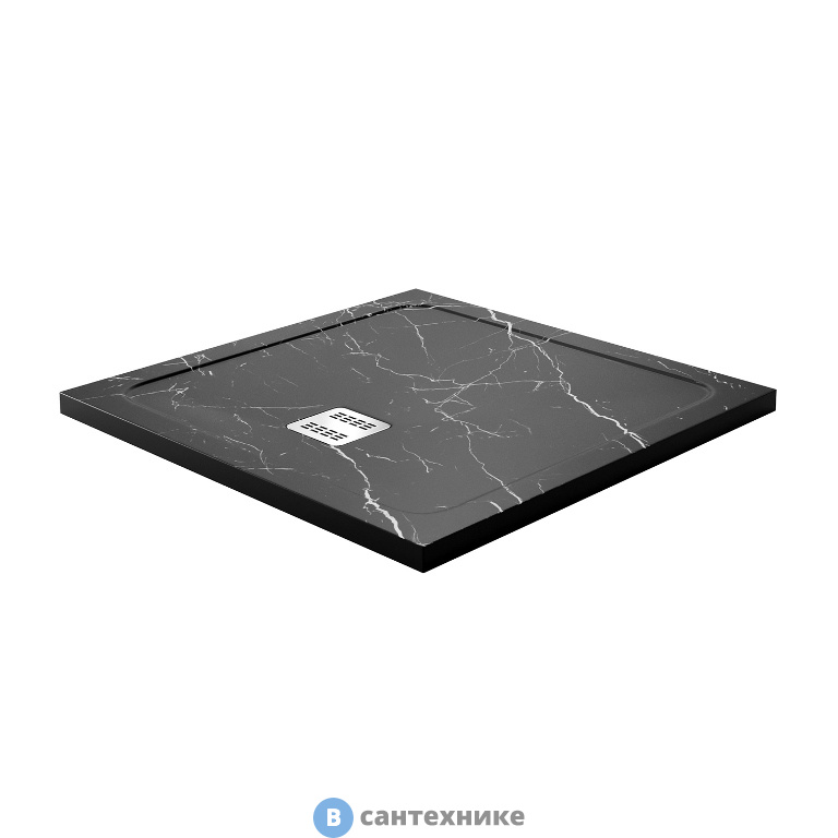 Душевой поддон WasserKRAFT Neime 19T03 900*900*40, искусственный камень, без сифона