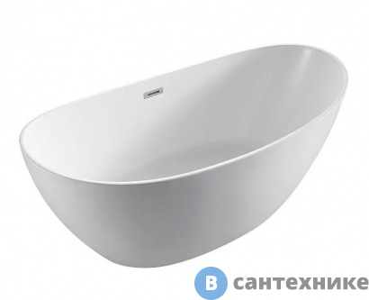 картинка Ванна акриловая AZARIO GOL17075 GOLDFIELD свободностоящая, с сифоном и металлической рамой, 1700х750х650 мм