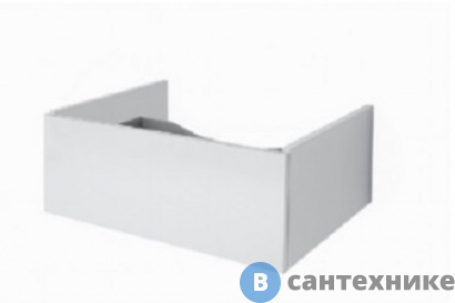 картинка Ящик Dreja BOX, 60 см, подвесной, для стеклянной столешницы LINE, 1 ящик, push-to-open, белый глянец (99.9100)