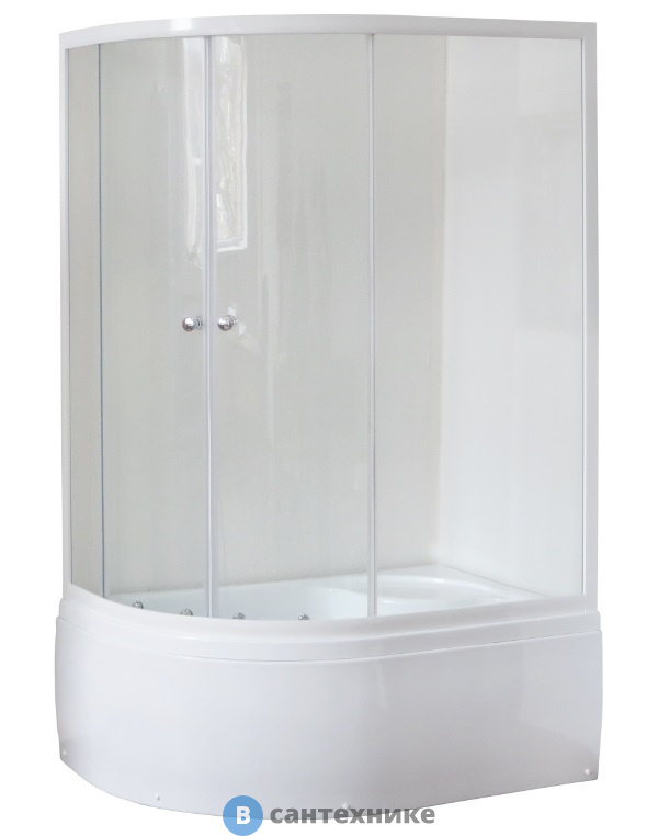 Душевой уголок Royal Bath RB 8120BK-T 1200x800x2000 R (прозрачное) (RB8120BK-T-R)