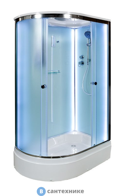 Душевая кабина Deto D272S LED R (120х80х220 см)