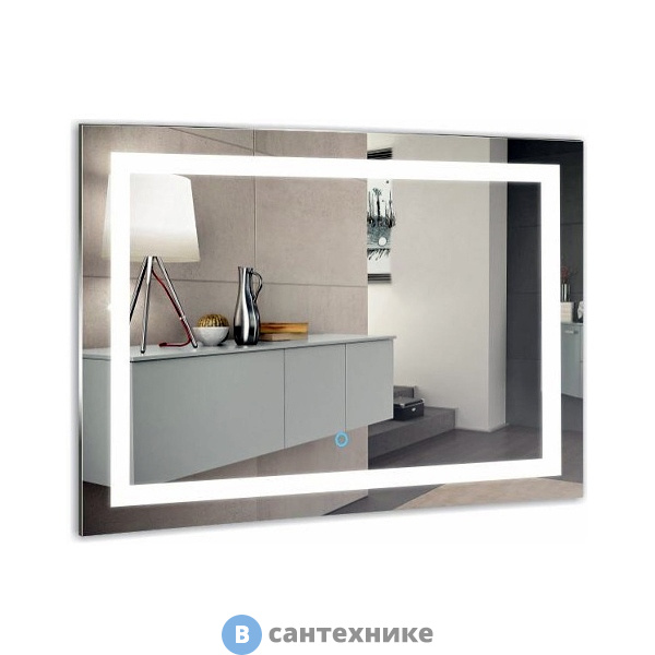 Зеркало AZARIO Ливия 1000*800 сенсор выкл (ФР-00001225)