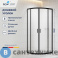 картинка Душевой уголок RGW CL-56B 80*80*195 чёрный/ Cora (06095688-44), без поддона