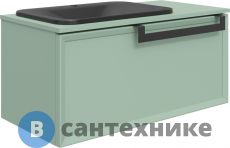 Тумба с раковиной Belinza Enrika 100 зеленая (572965)