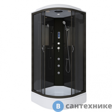 картинка Душевая кабина Niagara NG-6501-14F (900х900х2150) средний поддон, стекло тонированное