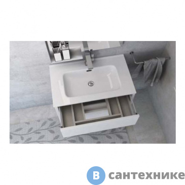 картинка Раковина Cezares из искусственного мрамора 50169 Bianco (75x46x19)